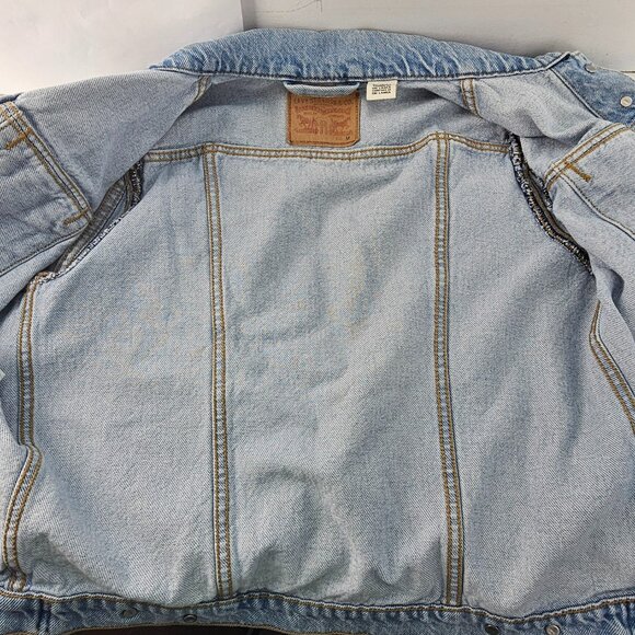Vintage Levi Strauss & Co Light Blue Jean Medium Trucker Jacket Sri Lanka - Picture 8 of 8